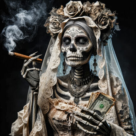 Ai-generated-picture-of-a-santa-muerte-by-martin-leissl