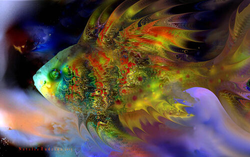 Magical-green-fish