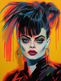 Nina Hagen Portrait | Pop Art Graffiti by Frank Daske