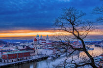 Sonnenuntergang in Passau