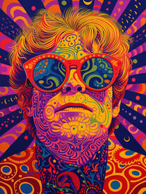 Elton John | Crazy Pop Art Portrait von Frank Daske