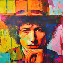 Die Musik von Bob Dylan | The Music Of Bob Dylan | Street Art Portrait by Frank Daske