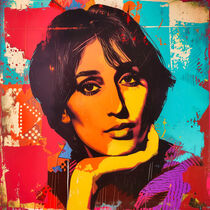 Die Musik von Joan Baez | The Music Of Joan Baez| Street Art Portrait by Frank Daske