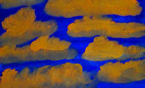 Orange Clouds - Ölgemälde by Martina Ledermann