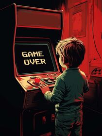 Game Over  by Goldenplanet Prints