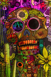 Maya Schädel | Mayan Skull | Maya Poster von Frank Daske