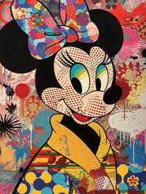Minnie Mouse in Japan | Pop Art Poster