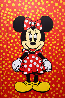 Minnie Maus mit Punkten für das Kinderzimmer | Minnie Mouse with polka dots for the childs room von Frank Daske