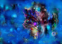Underwater Deep Blue by Natalia Rudsina