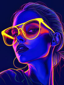 Neon Girl | AI Photographie by Frank Daske
