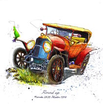 "Round up"   Mercedes 28-95 Phaeton 1914