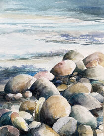 Steine am Meer by Sonja Jannichsen