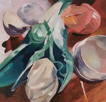 eggs and tulips by Julia Ulrich