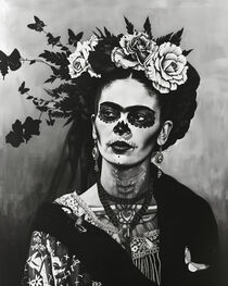Frida als la Catrina am Dia de los Muertos | Frida as la Catrina at the Day of the Dead von Frank Daske