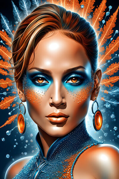 Beautiful-woman-complex-digital-art-images-created-from-ultra-fine-metals-colours-petrol-blue-and-850732428