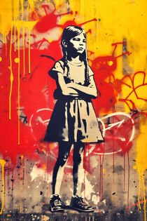 Street Art Mädchen | Street Art Girl  von Frank Daske