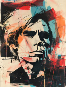 Andy Warhol Portrait im Stil von Andy Warhol von Frank Daske