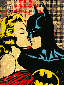 Pop Art Idole | Batman küsst Marilyn by Frank Daske