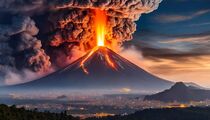 'Ein Vulkanausbruch' von Julia K