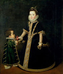 Girl with a dwarf von Sofonisba Anguissola