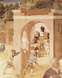 Scenes from the Life of St. Barbara von Lorenzo Lotto