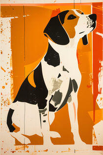 Proud Beagle Hunde-Poster | Proud Beagle Dog-Poster von Frank Daske