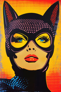 Batwoman Comic Pop Art Portrait by Frank Daske