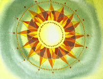 Mandala Sonne im Herzchakra von Sonja Jannichsen