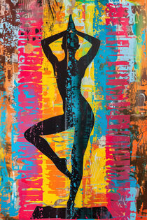 Yoga Malerin | Female Yoga Painter by Frank Daske