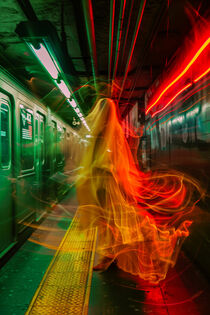 New York City Subway Ghost | Long Exposure von Frank Daske