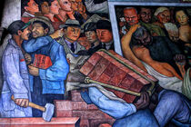 Diego Rivera's fresco at the Palacio Nacional in Mexico City. Towards communist society von Patrick Guyot