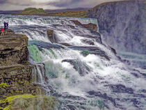Gullfoss Wasserfall auf Island by Markus Beck