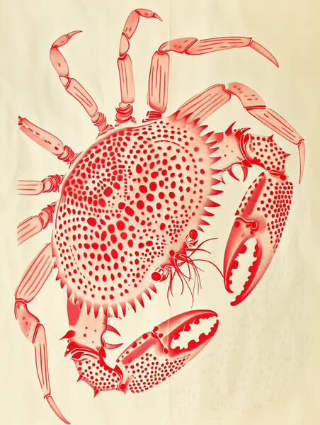 Polka-dot-krabbe-pop-art-u-6600