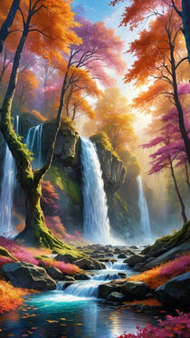 'Wasserfall im Wald' by julia-k