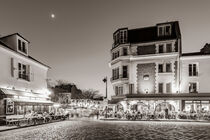 Place du Tertre auf dem Montmartre in Paris - monochrom by dieterich-fotografie
