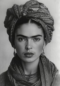 Frida Kahlo Poster - Frida Kahlo Kunstdruck by Niklas Horstmann
