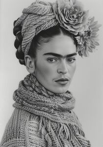 Frida Kahlo Poster - Frida Kahlo Kunstdruck von Niklas Horstmann