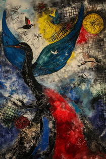 Der Tanz der Schwerkraft by Marc Chagall