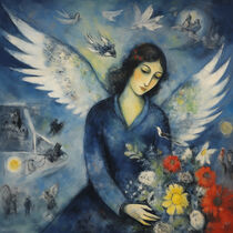 Blumensegen des Engels by Marc Chagall