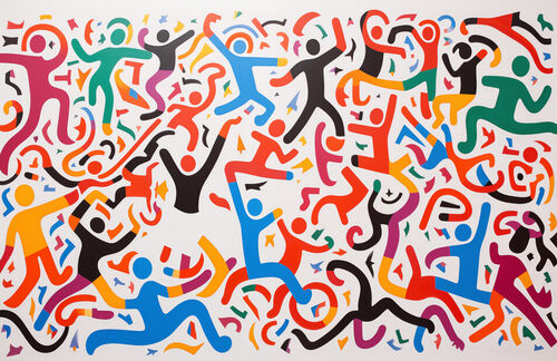 Thonksy-a-painting-in-the-style-of-keith-haring-of-people-danci-0d708fef-0ba1-4ff6-a95a-2e6d4e18c1a4