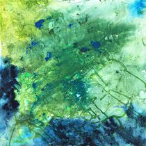 Farbsymphonie in Blau und Grün von Rosina Schneider