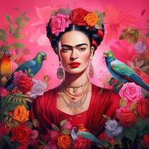Vivid Frida: A Symphony of Life by areen-gall