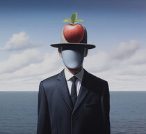 Der Apfel der Erkenntnis"  Beschreibung: by René Magritte