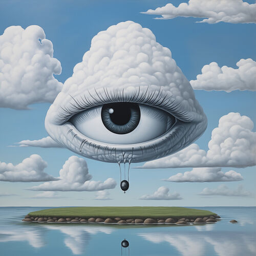 Thonksy-rene-magritte-style-an-eye-with-clouds-reflected-in-its-e54ac753-02d3-44a0-8c6f-84273de60a80