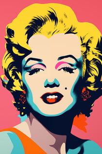 Monroes Farbenspiel by Andy Warhol