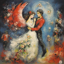 Kosmisches Liebesgeflüster by Marc Chagall
