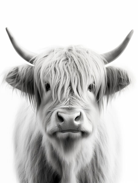 Thonksy-highland-cow-portrait-black-and-white-white-background-866abce6-cc95-4b12-a5de-950885c2da32