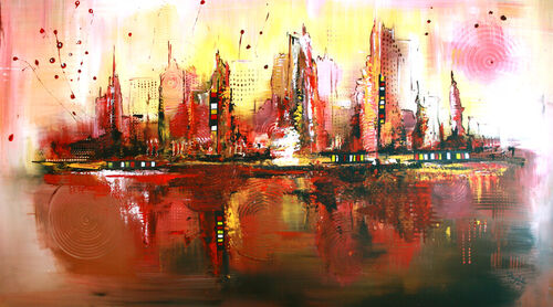 Citylife-abstrakte-moderne-kunst-und-malerei-kaufen