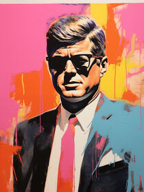Modernes John F. Kennedy Porträt by Lena Vellmar