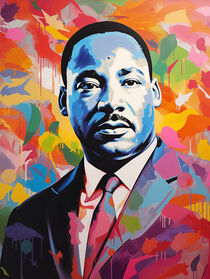 Martin Luther King Jr. Porträt by Lena Vellmar